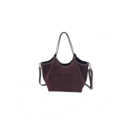 Genuine Leather & Suede Tote B