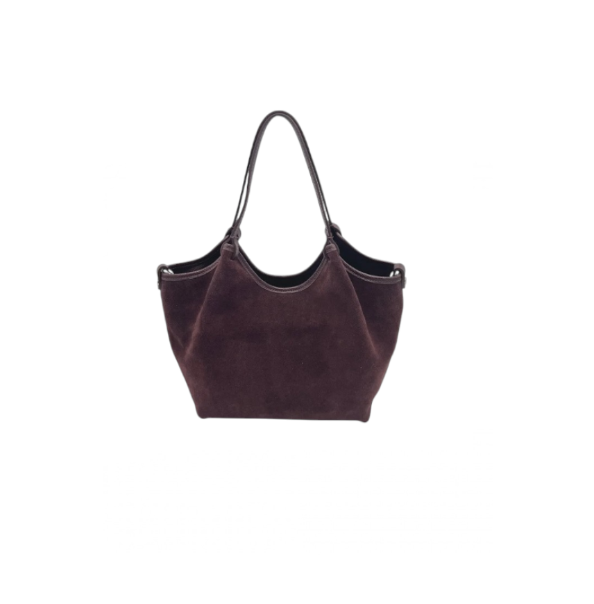Genuine Leather & Suede Tote B Genuine Leather & Suede Tote B