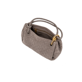 EMMA woven-suede- Genuine leat