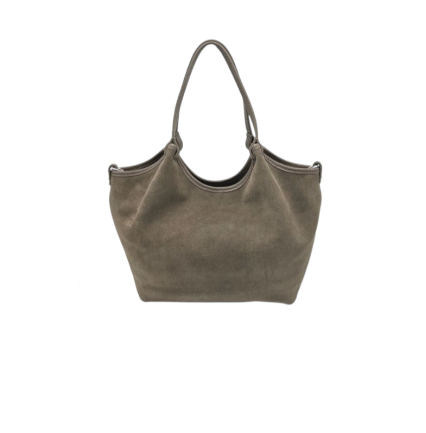 Genuine Leather & Suede Tote B Genuine Leather & Suede Tote B