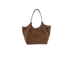 Genuine Leather & Suede Tote B