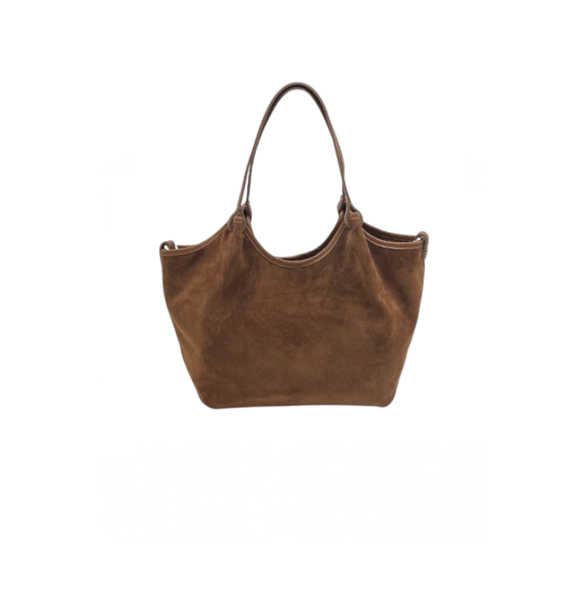 Genuine Leather & Suede Tote B Genuine Leather & Suede Tote B