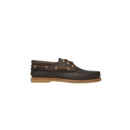 CRAFTED BOAT SHOE DARK BROWN F