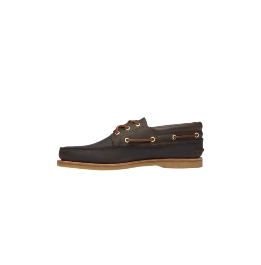 CRAFTED BOAT SHOE DARK BROWN F CRAFTED BOAT SHOE DARK BROWN F