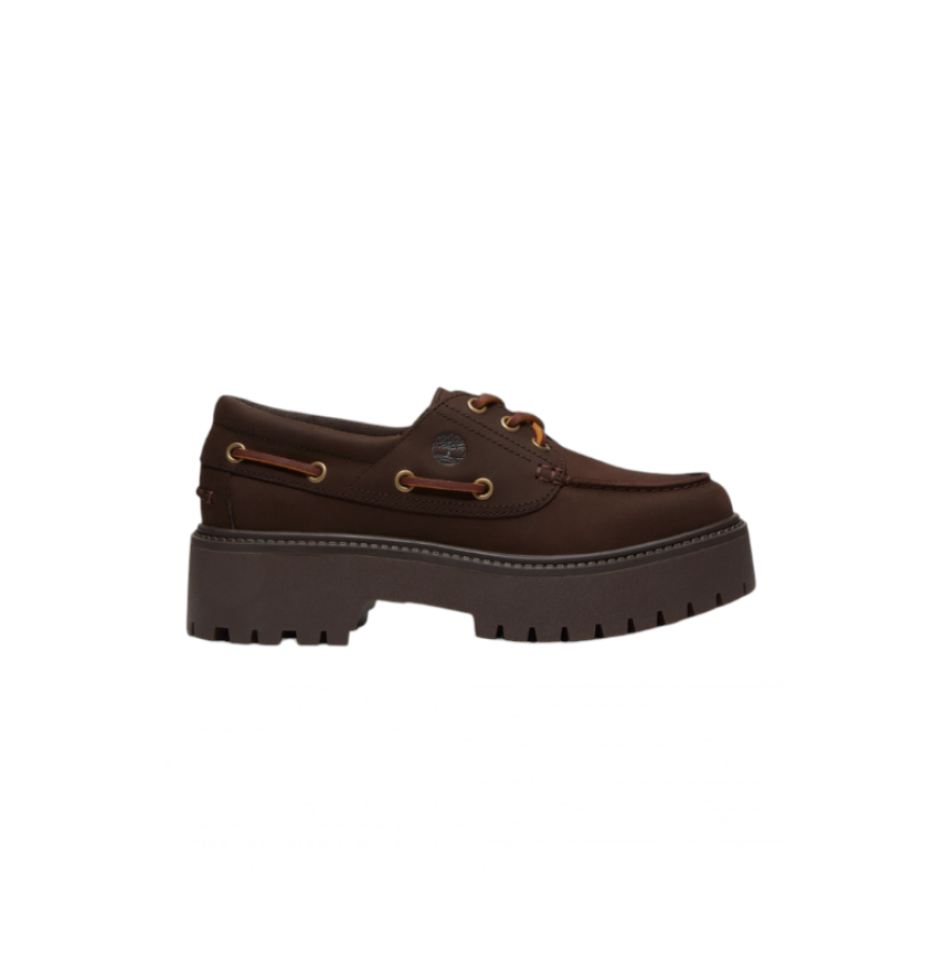 STONE STREET BOAT SHOE DARK BR