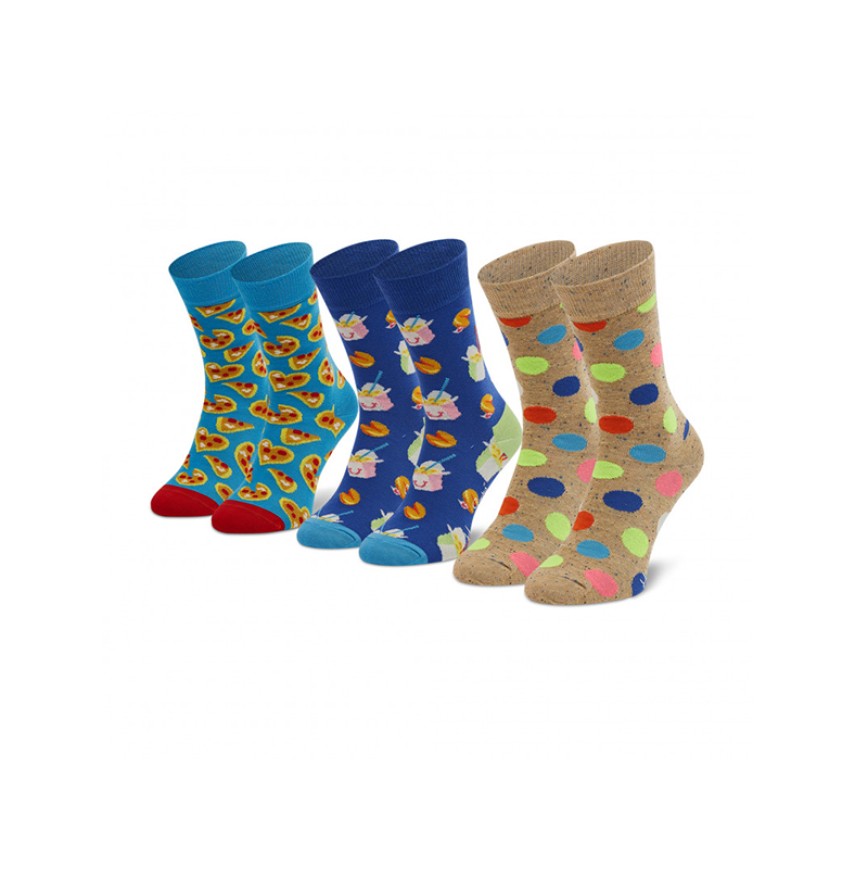 3-Pack Pizza Love Socks Gift S