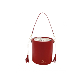 Genuine leather bucket bag,  M