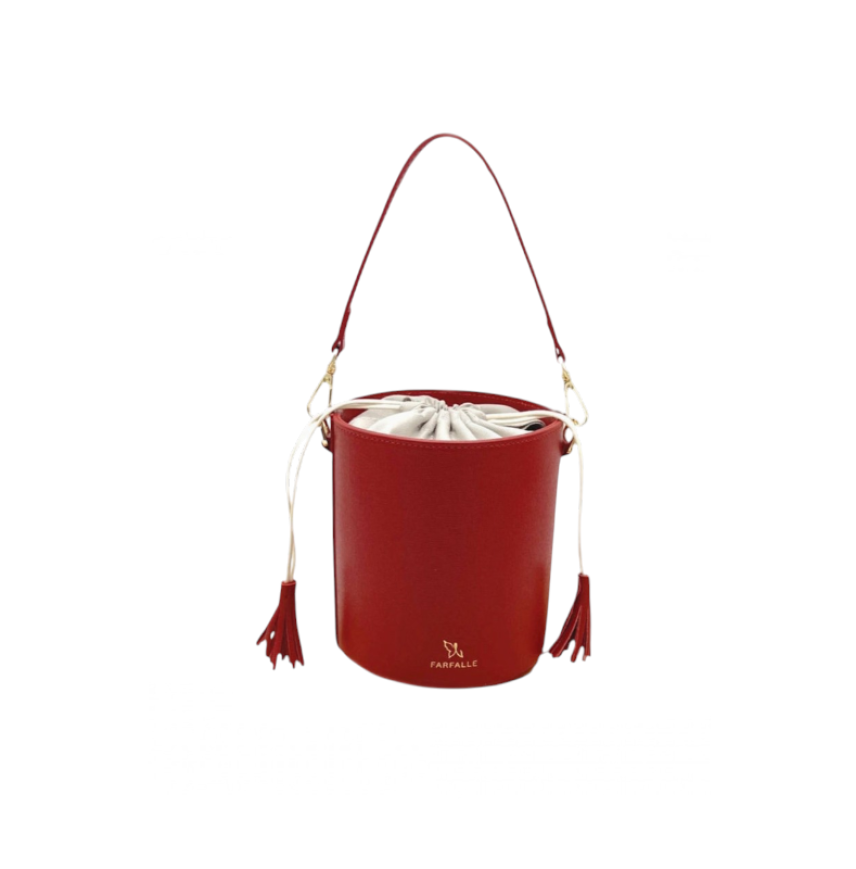 Genuine leather bucket bag, M Genuine leather bucket bag, M