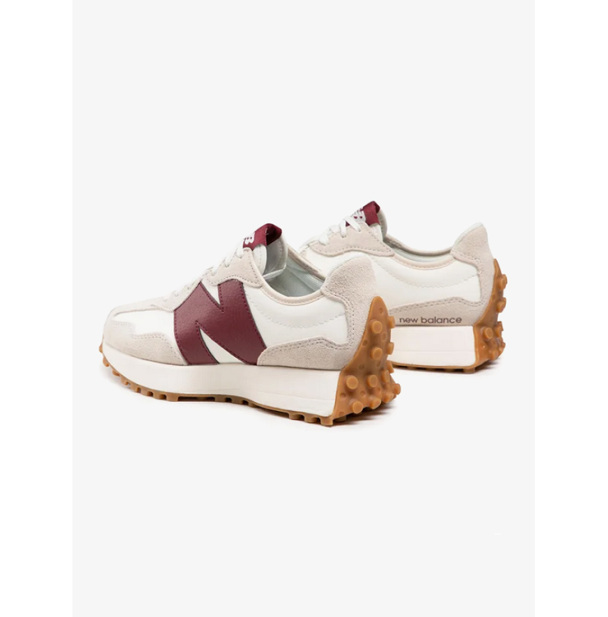 327-ECRU/BURGUNTY NEW BALANCE 