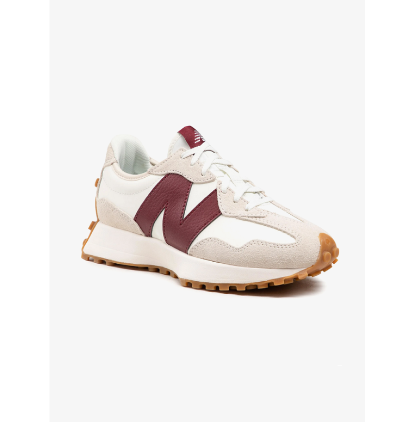 327-ECRU/BURGUNTY NEW BALANCE 