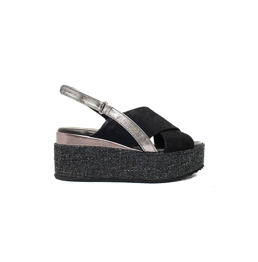 WOMEN LEATHER WEDGE SIDER COL.
