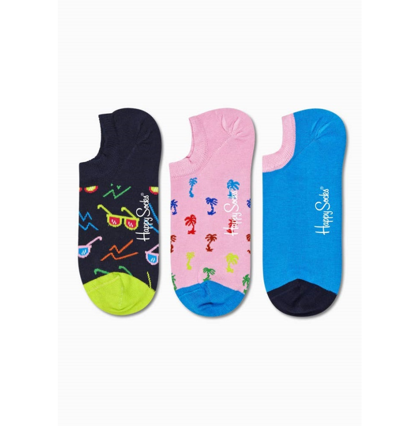 3-Pack Sunny Days No Show Sock